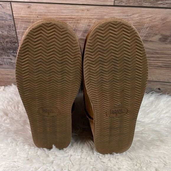 BEACH FEET Suede Sheepskin Wool Lined Classic Low Chestnut Women’s Boot Size 8 - Picture 12 of 16
